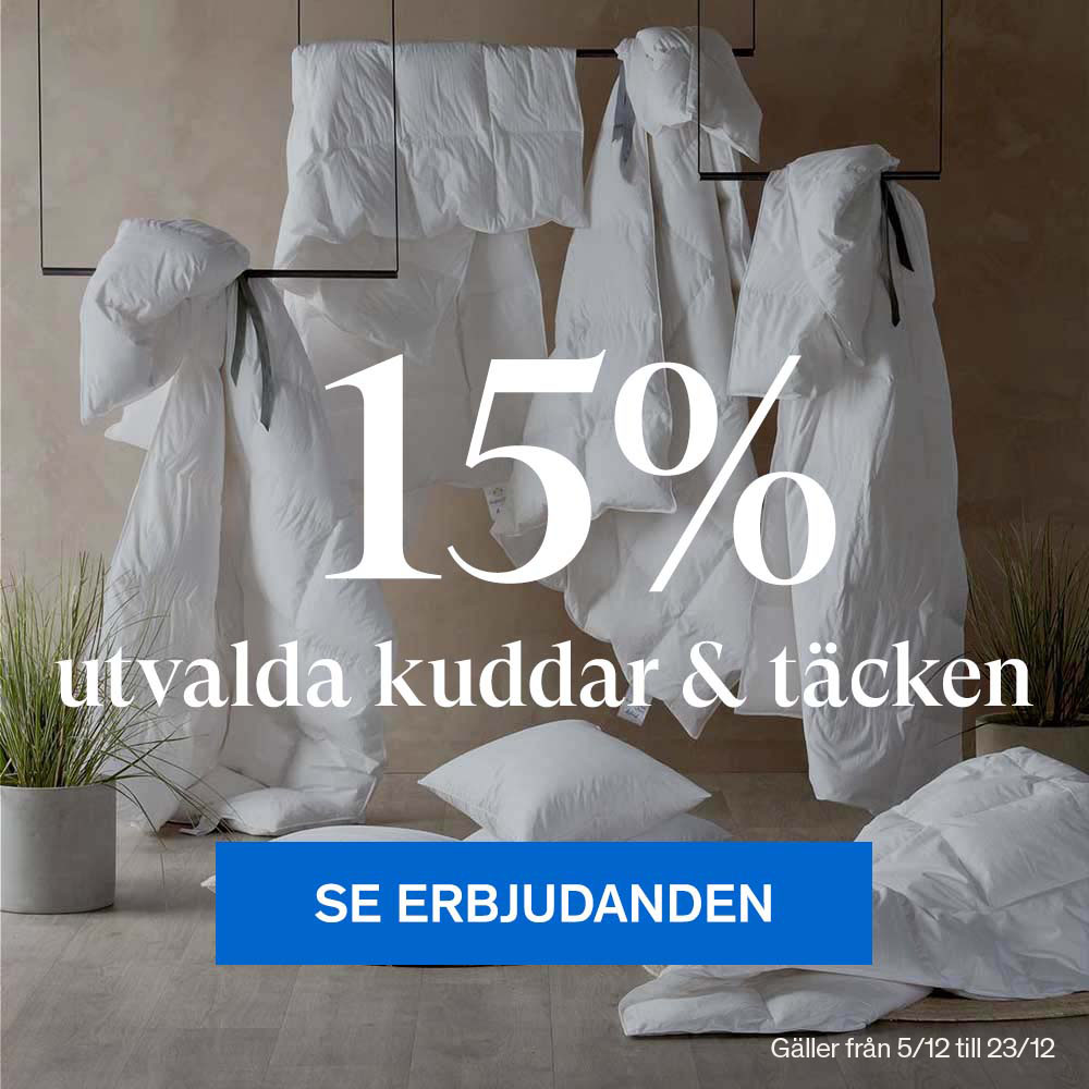 Utvalda kuddar & täcken -15%